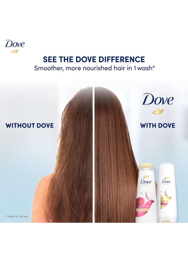 Dove hair Shampoo 680ml (STRAIGHT & SILKY) - Image 3
